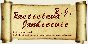 Rastislava Jankićević vizit kartica